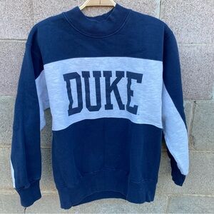Vintage 90s Duke University Sweatshirt Mens Medium Crewneck Made USA Blue Devil